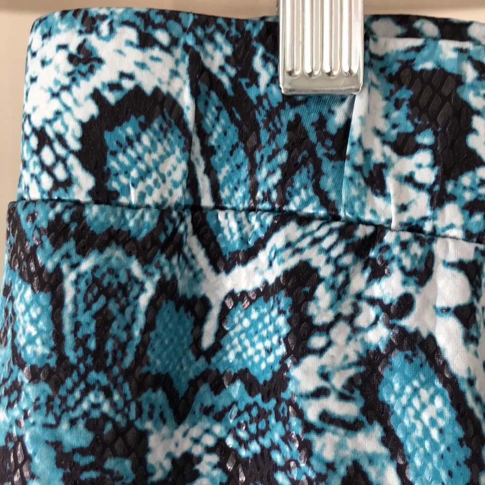 Fashion Nova faux snakeskin asymmetry skirt XL Ruched side elastic waist club